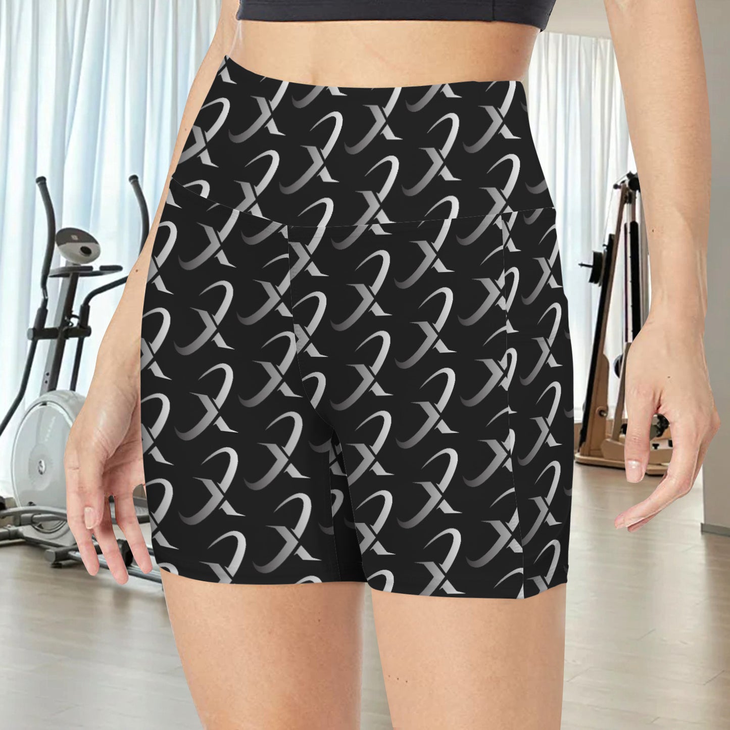High Waist Deep Pockets Yoga Shorts