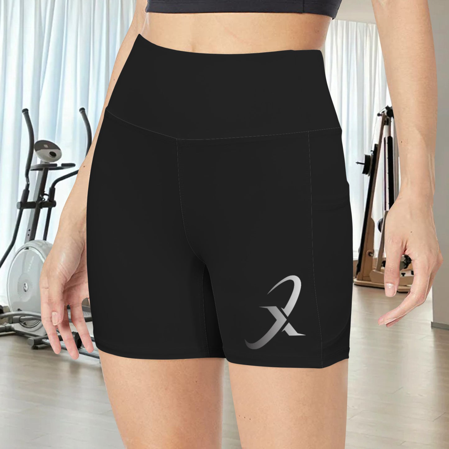 High Waist Deep Pockets Yoga Shorts