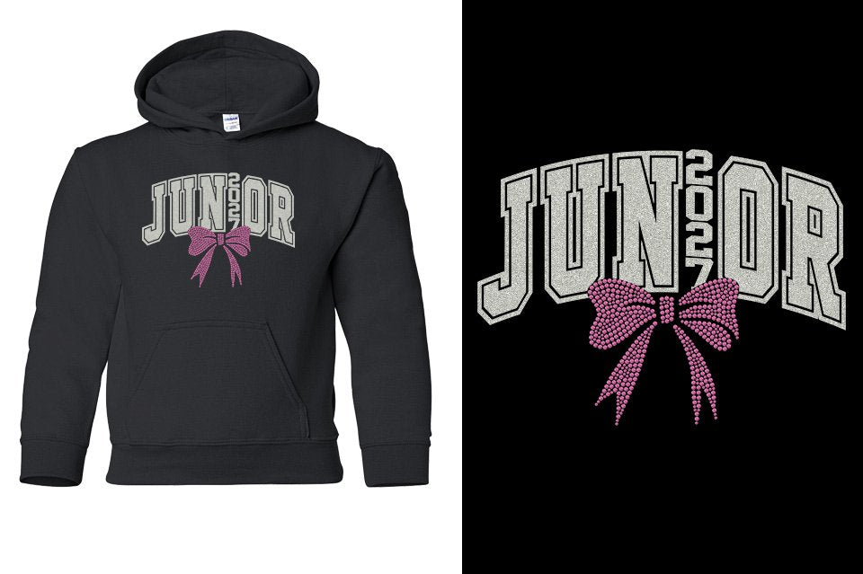 JUNIOR 2027 rhinestones Youth Pullover Hoodie