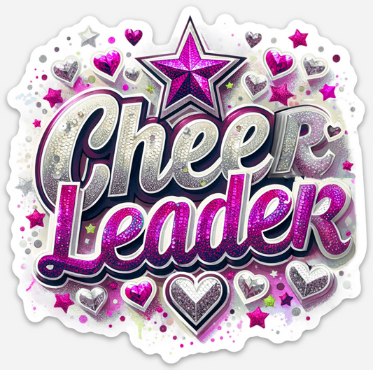 Cheerleadeer Pink Sticker